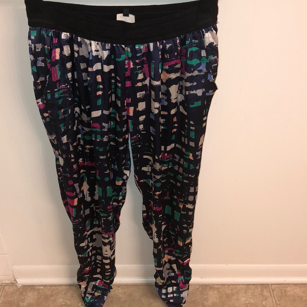 Hot & Delicious Pants Size L Color Blue Green